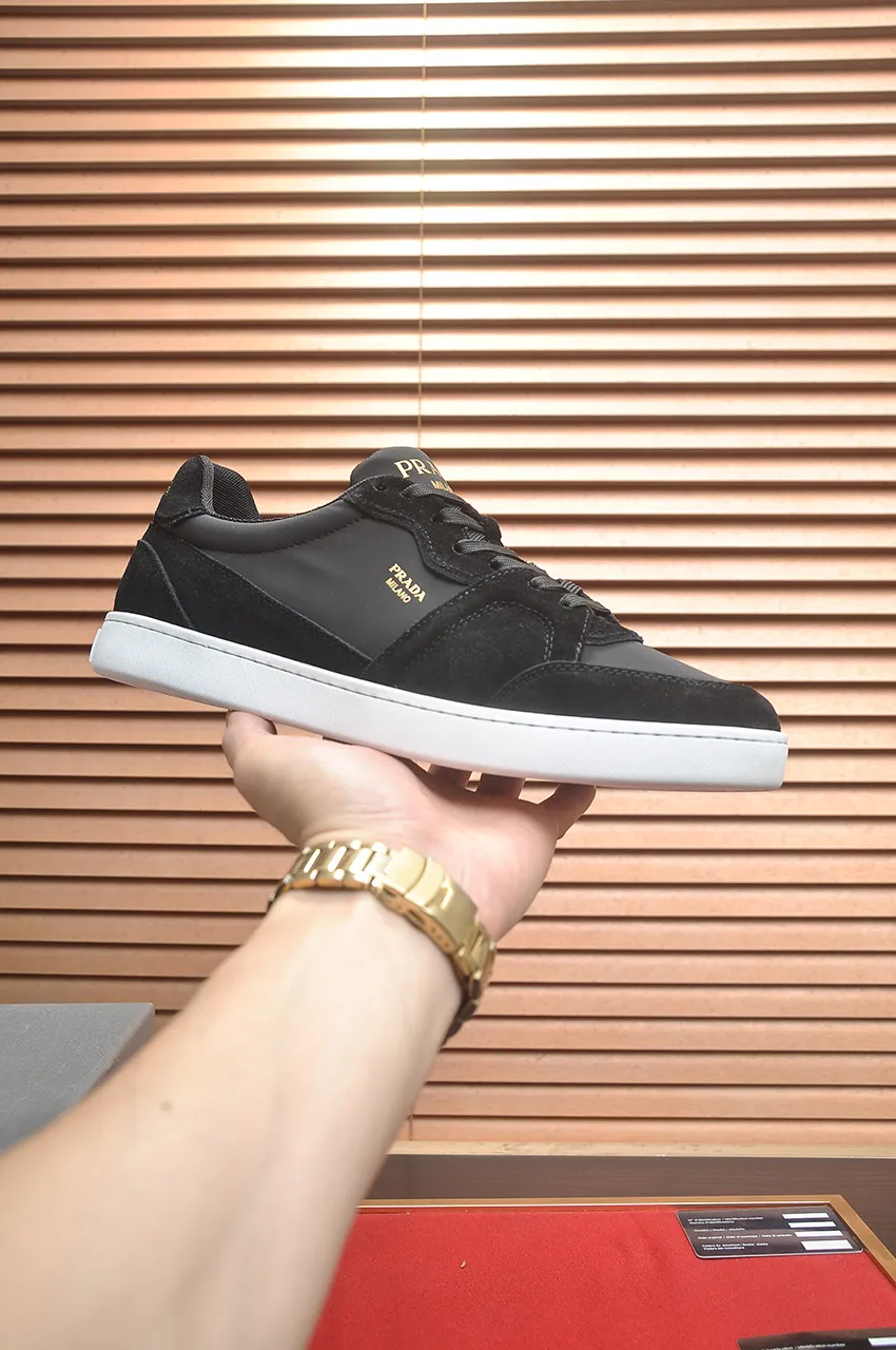 Men's shoes 💰580💶【PRADA】Top original, new season, high quality original goods, top imported calfskin with original imported glue, imported cowhide inside with original cowhide feet, original outsole! Quality guaranteed! Code 38-45 (45 customized)